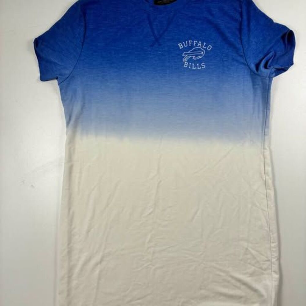 NEW Junk Food Clothing Buffalo Bills Ombre T-Shirt Dress Size Medium